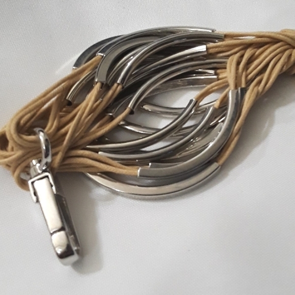 Armani Exchange Multi Tube Statement Bracelet - Picture 5 of 7